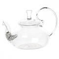 Heat resistant handmade glass tea pot in stock